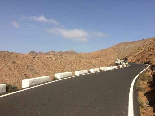 Smooth roads in Fuerteventura